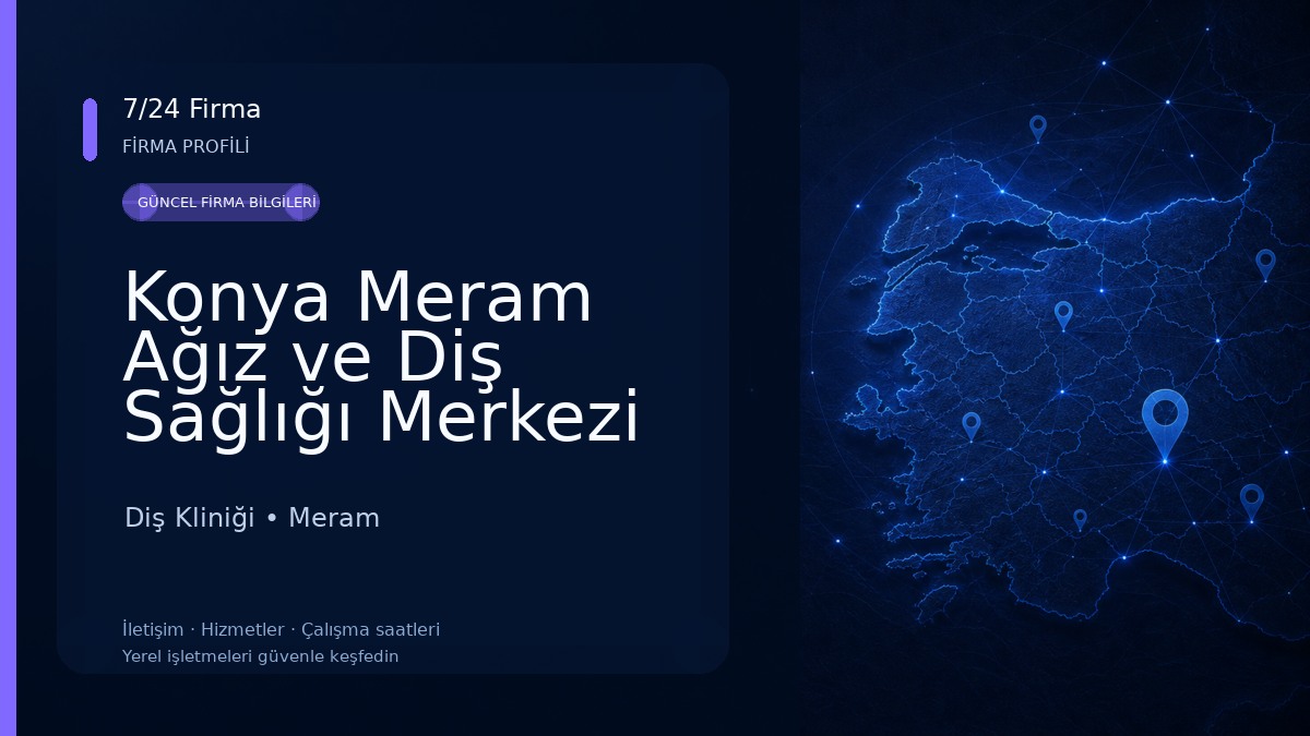 Konya Meram Ağız ve Diş Sağlığı Merkezi