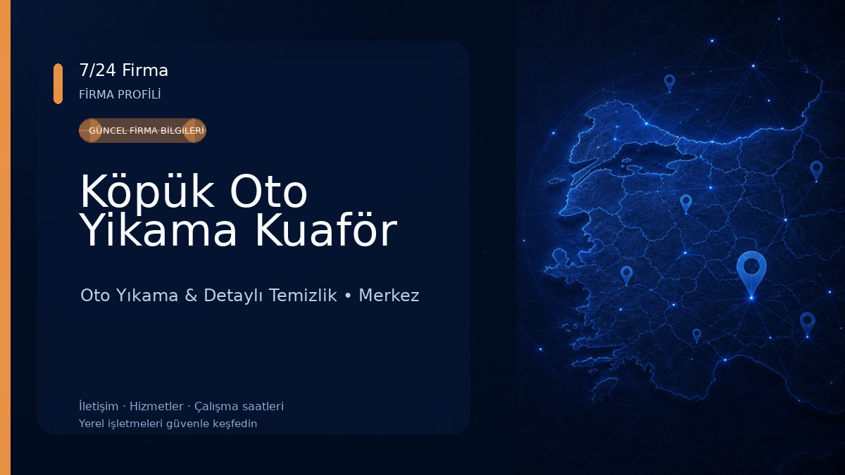 Köpük Oto Yikama Kuaför Oto Yıkama & Detaylı Temizlik