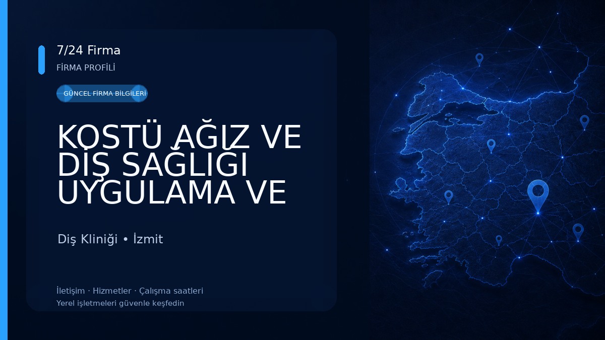 KOSTÜ AĞIZ VE DİŞ SAĞLIĞI UYGULAMA VE ARAŞTIRMA MERKEZİ