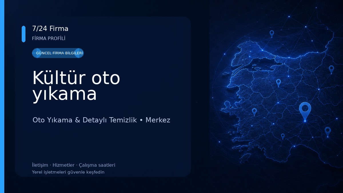 Kültür oto yıkama 