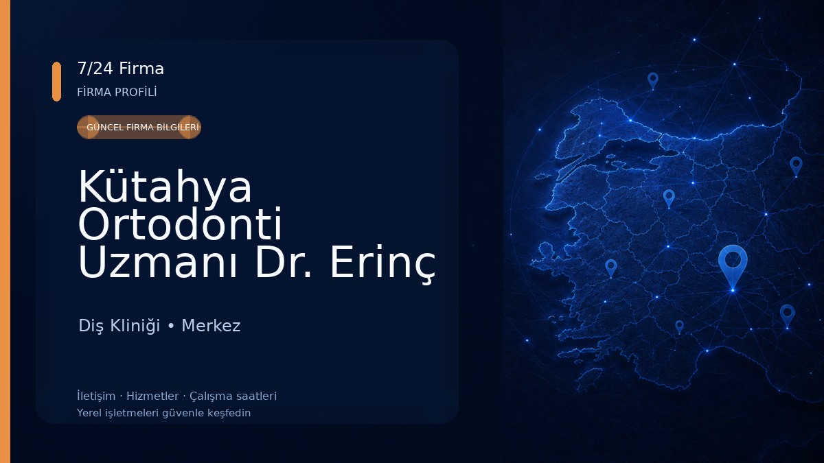 Kütahya Ortodonti Uzmanı Dr. Erinç UYGUN Diş Kliniği