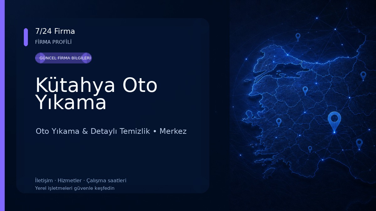 Kütahya Oto Yıkama Oto Yıkama & Detaylı Temizlik