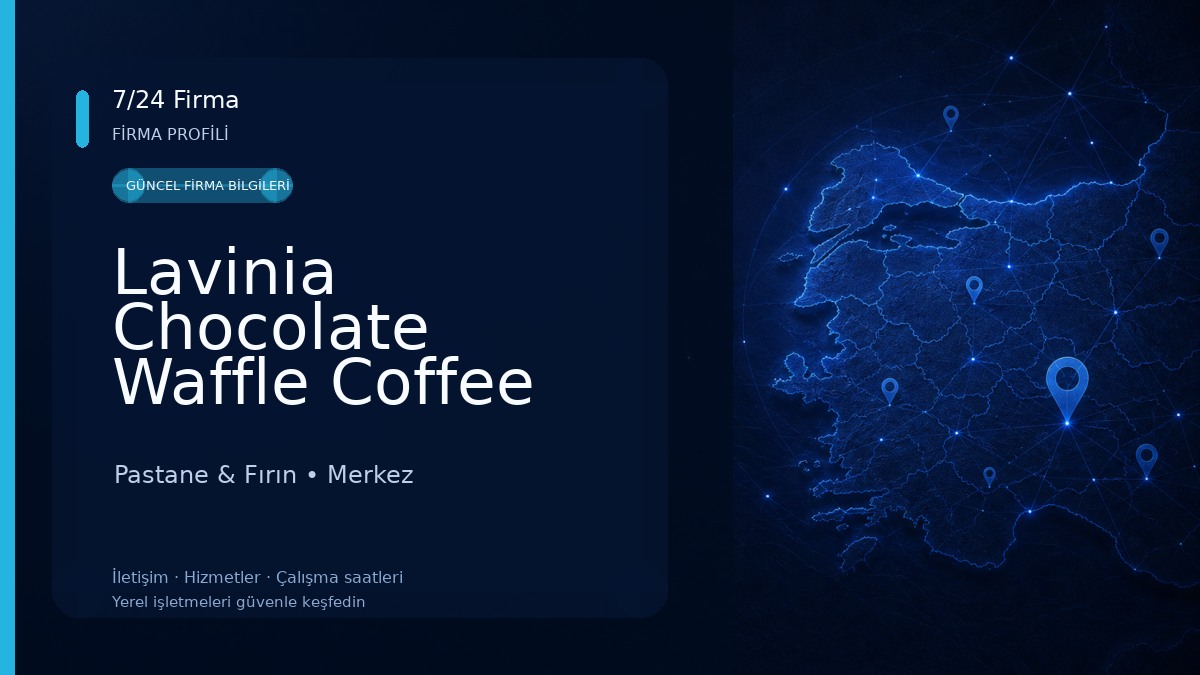 Lavinia Chocolate Waffle Coffee Tunceli 