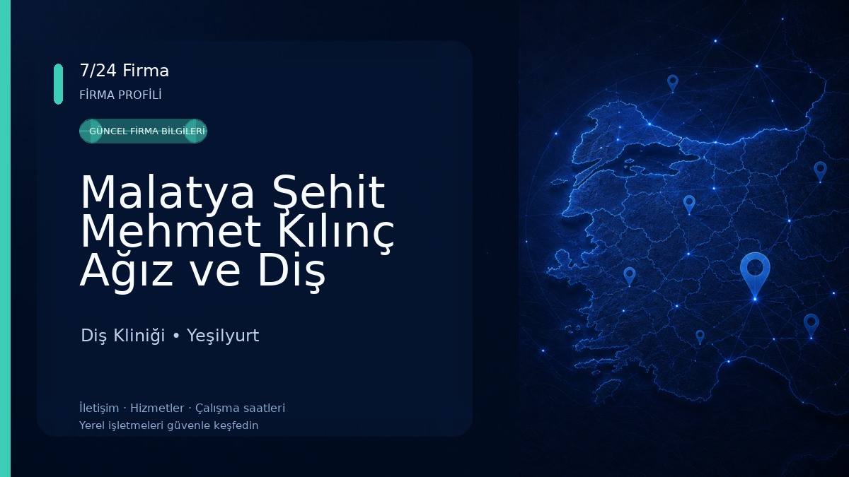 Malatya Şehit Mehmet Kılınç Ağız ve Diş Sağlığı Hastanesi