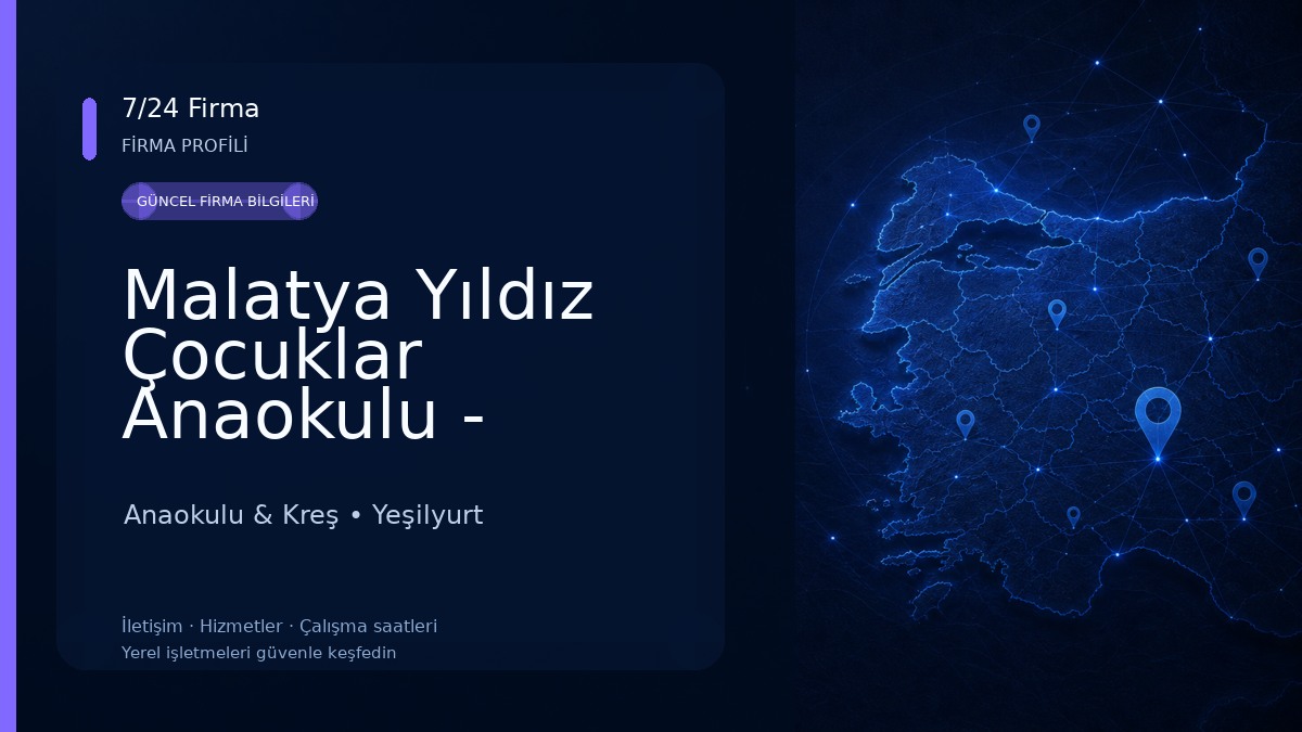 Malatya Yıldız Çocuklar Anaokulu - Malatya Anaokulu ve Kreş