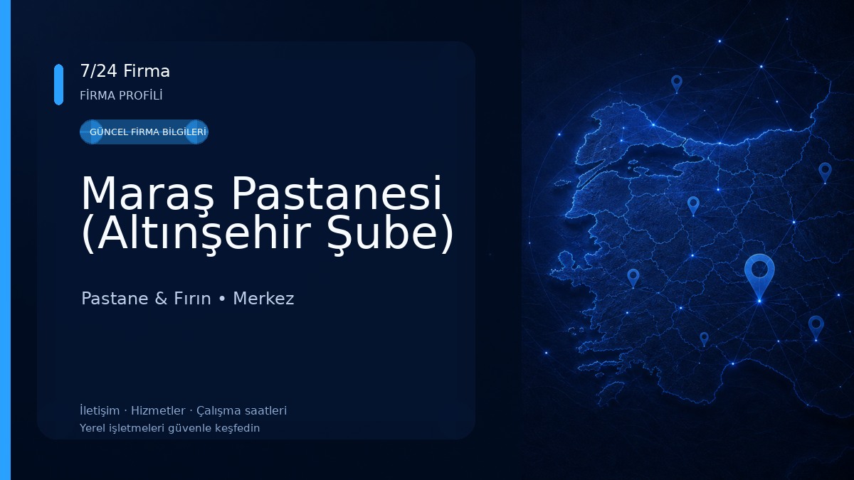Maraş Pastanesi (Altınşehir Şube) Pastane & Fırın