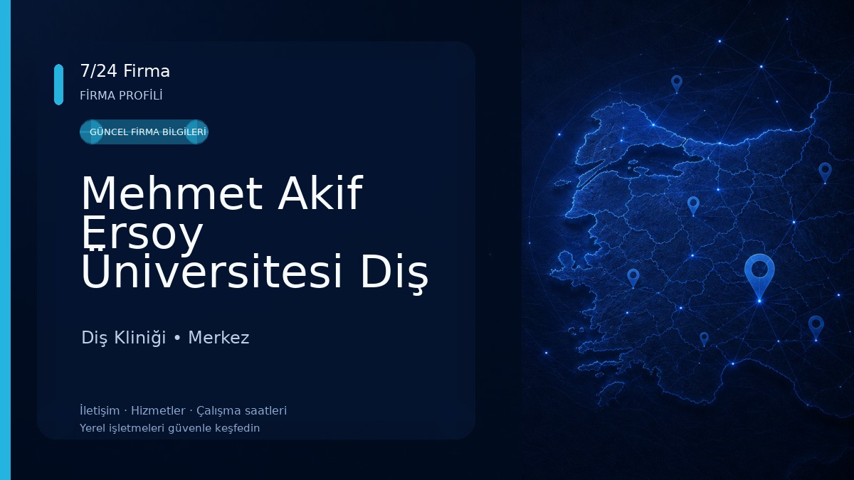 Mehmet Akif Ersoy Üniversitesi Diş Hekimliği Fakültesi
