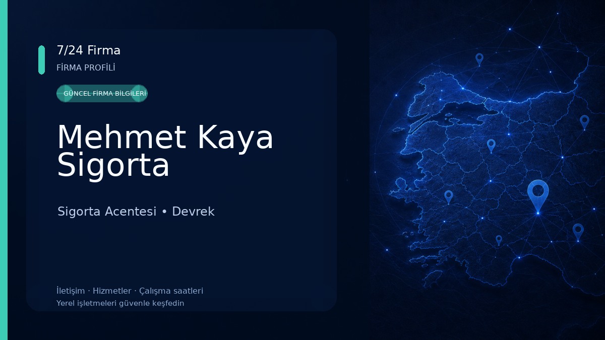 Mehmet Kaya Sigorta 
