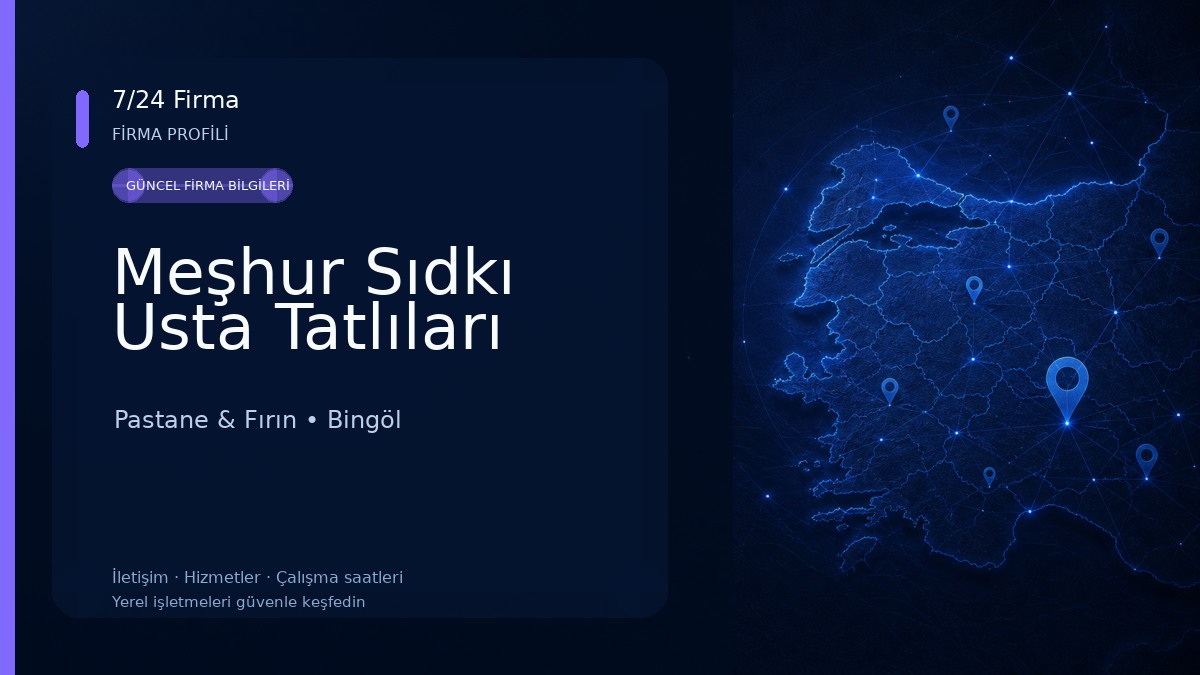 Meşhur Sıdkı Usta Tatlıları Pastane & Fırın