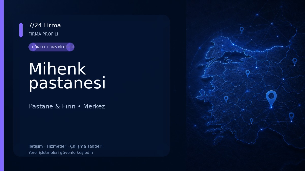 Mihenk pastanesi Pastane & Fırın