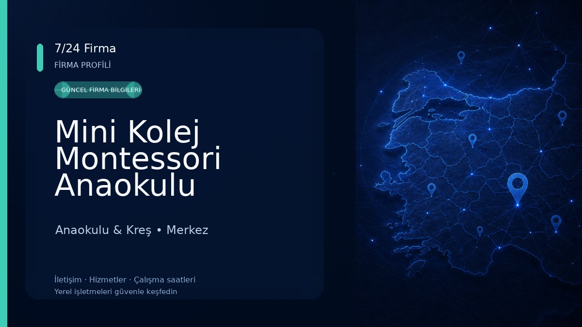 Mini Kolej Montessori Anaokulu Anaokulu & Kreş