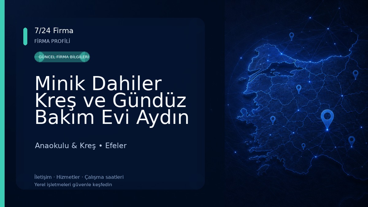 Minik Dahiler Kreş ve Gündüz Bakım Evi Aydın Anaokulu & Kreş