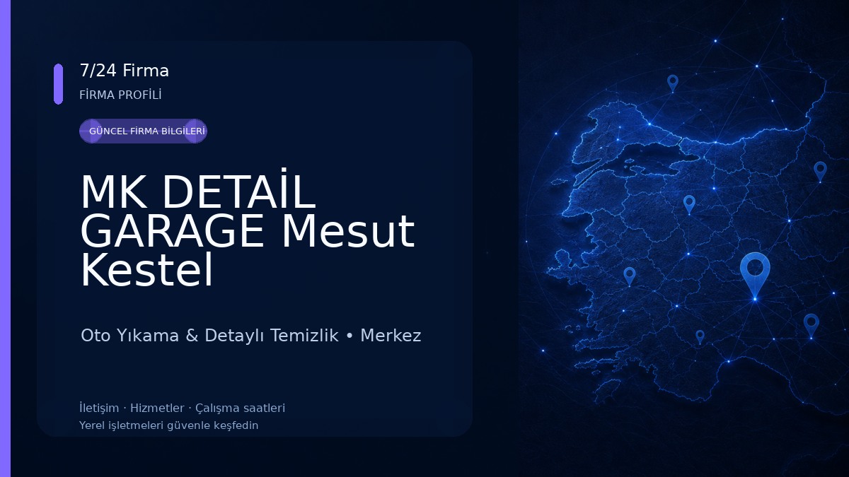 MK DETAİL GARAGE Mesut Kestel Oto Yıkama & Detaylı Temizlik