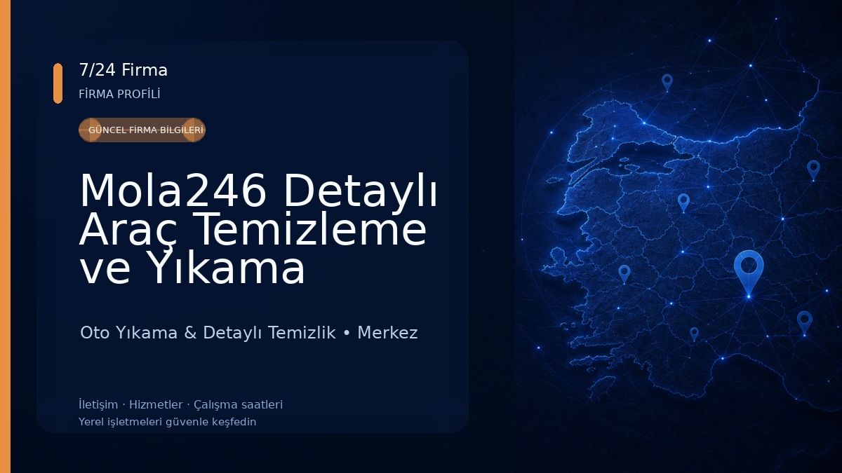Mola246 Detaylı Araç Temizleme ve Yıkama