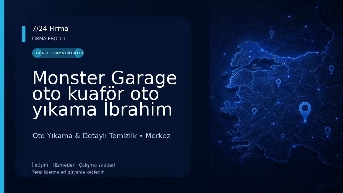 Monster Garage oto kuaför oto yıkama İbrahim çelikcan Oto Yıkama & Detaylı Temizlik