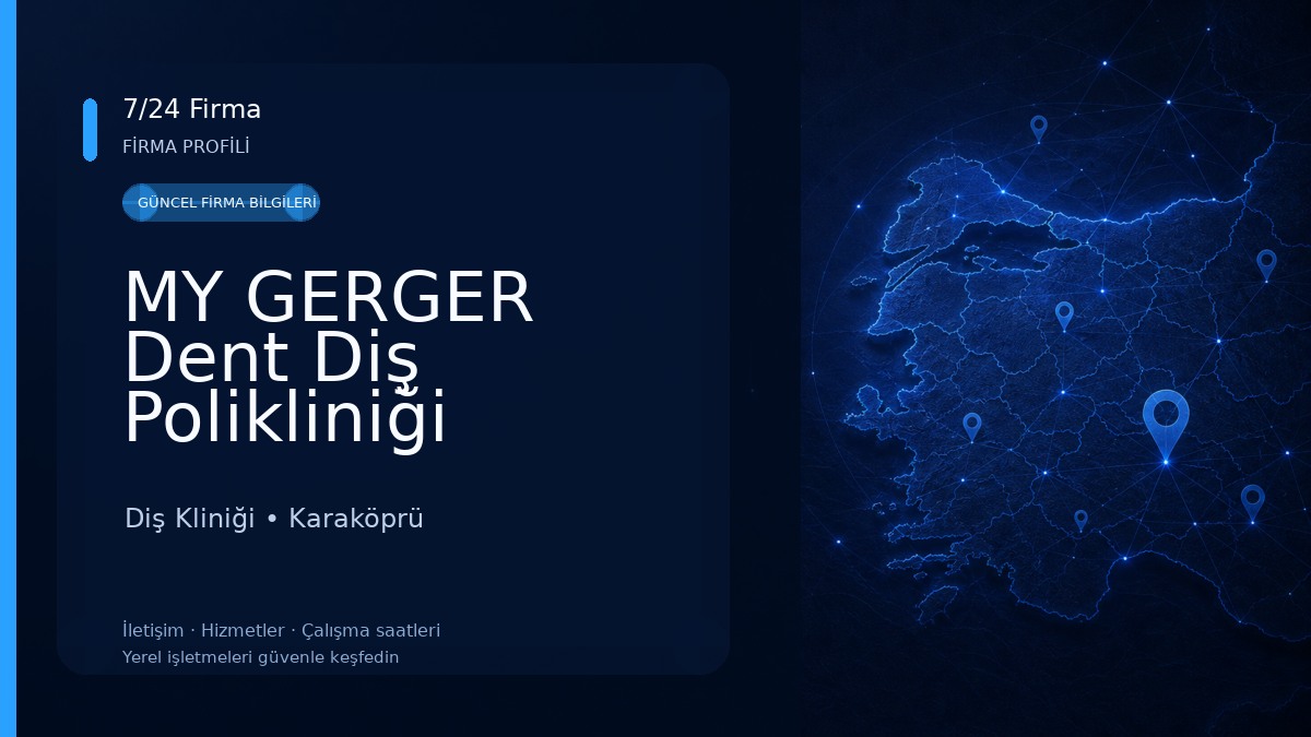 MY GERGER Dent Diş Polikliniği Şanlıurfa 