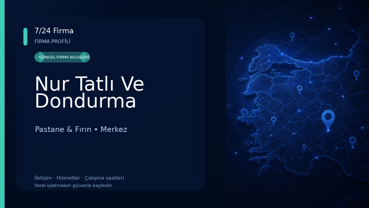 Nur Tatlı Ve Dondurma 