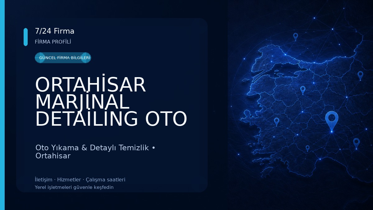 ORTAHİSAR MARJİNAL DETAİLİNG OTO YIKAMA Oto Yıkama & Detaylı Temizlik