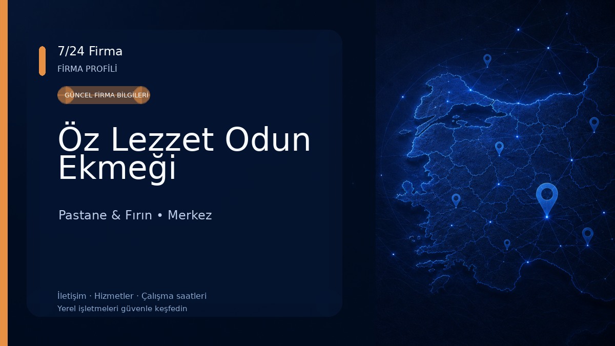 Öz Lezzet Odun Ekmeği 