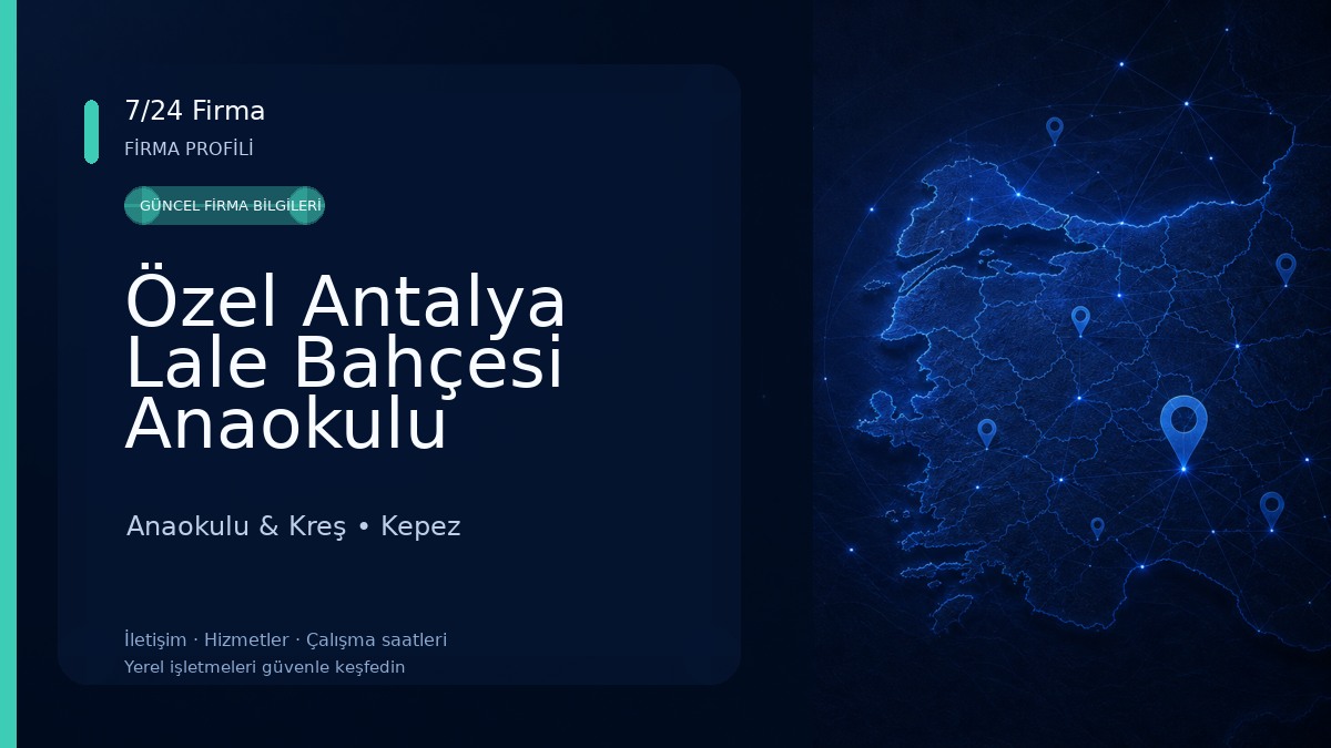 Özel Antalya Lale Bahçesi Anaokulu