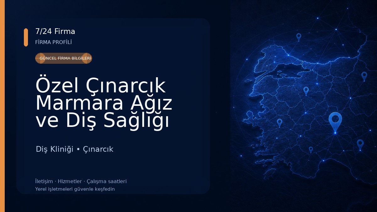Özel Çınarcık Marmara Ağız ve Diş Sağlığı Polikliniği Diş Kliniği