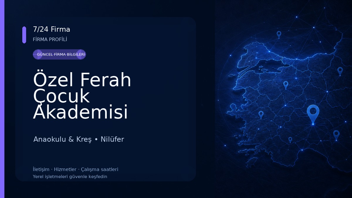 Özel Ferah Çocuk Akademisi Bursa Nilüfer Üçevler Anaokulu ve Kreş