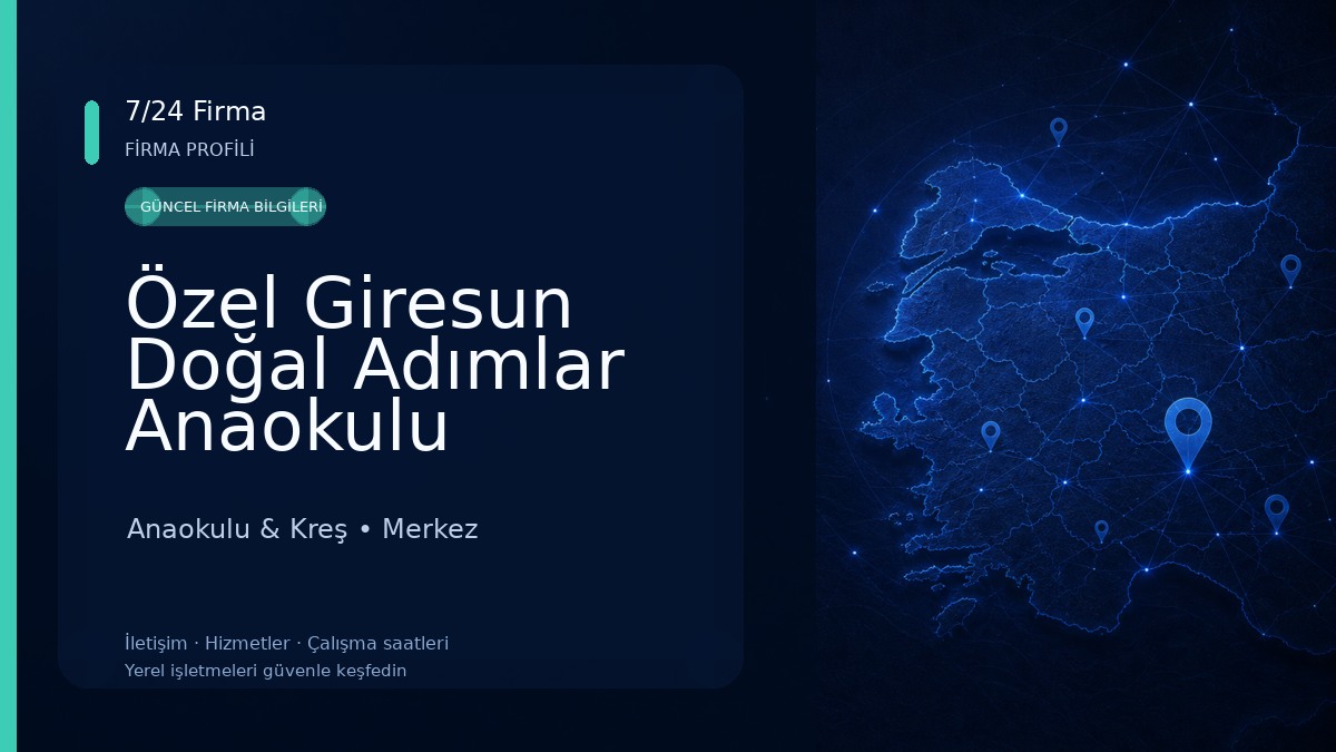Özel Giresun Doğal Adımlar Anaokulu Anaokulu & Kreş