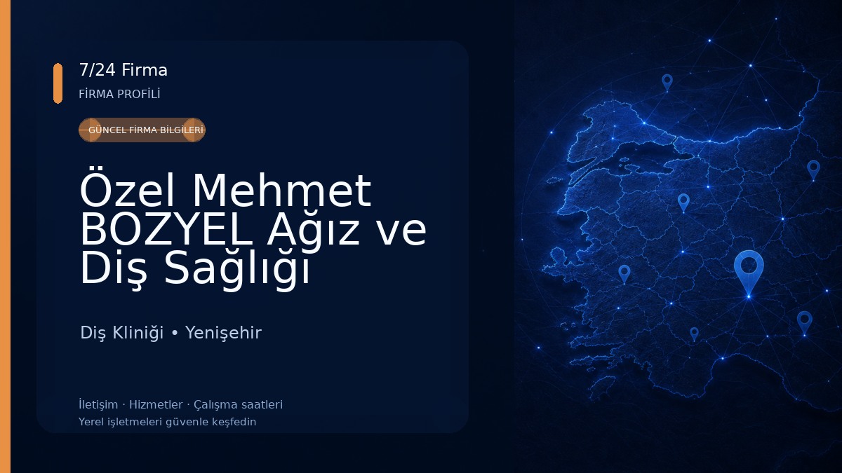 Özel Mehmet BOZYEL Ağız ve Diş Sağlığı Polikliniği Diş Kliniği