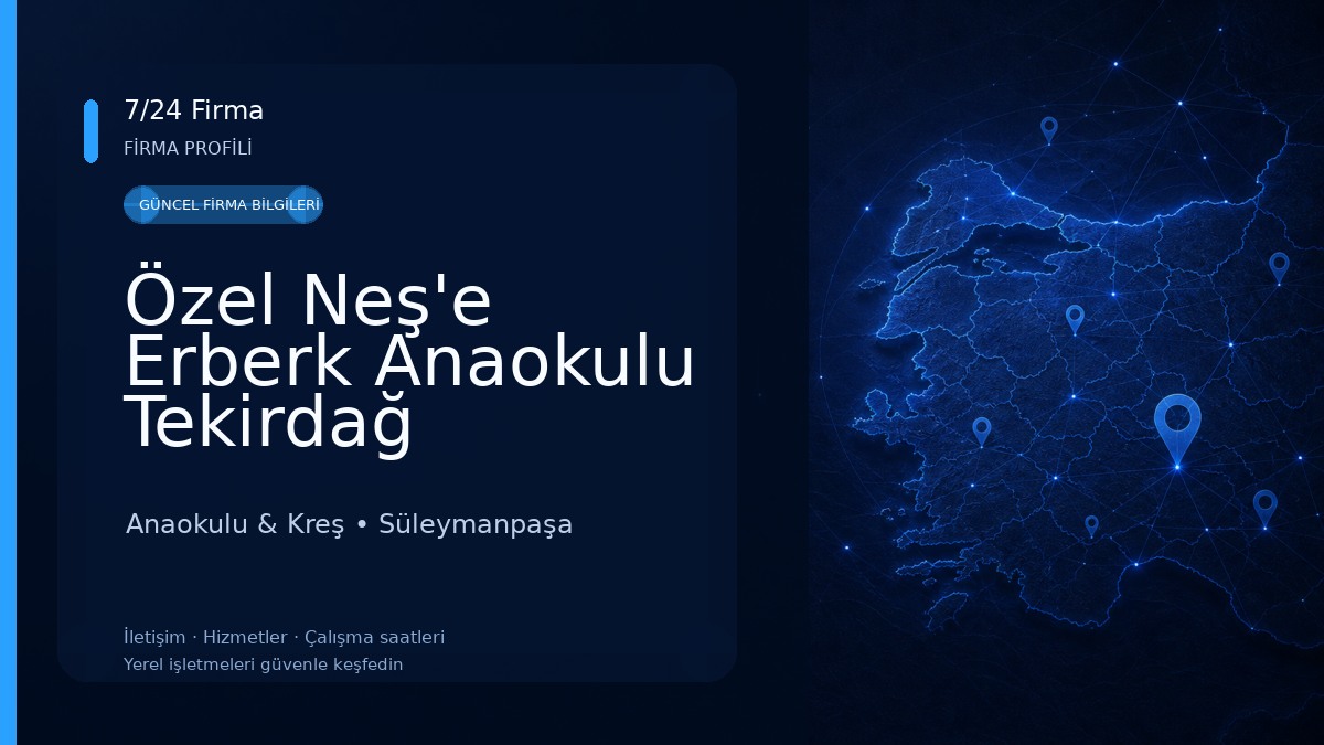 Özel Neş'e Erberk Anaokulu Tekirdağ Anaokulu & Kreş