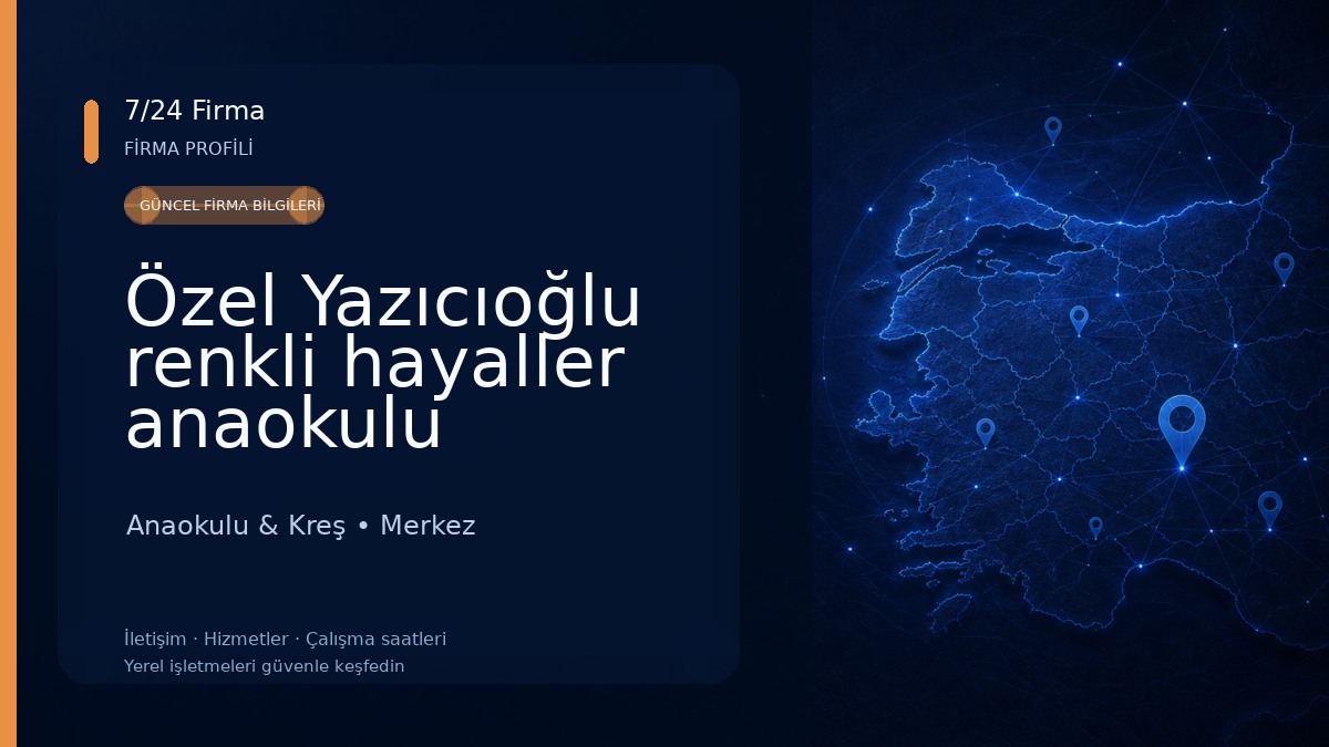 Özel Yazıcıoğlu renkli hayaller anaokulu Anaokulu & Kreş