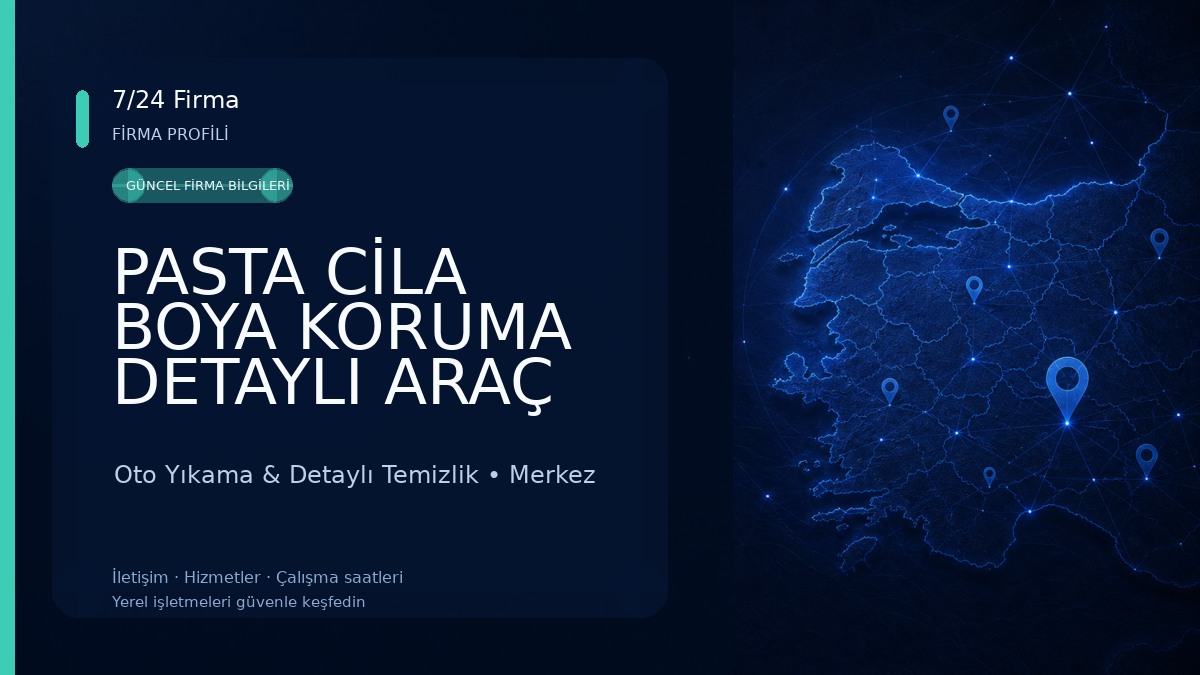 PASTA CİLA BOYA KORUMA DETAYLI ARAÇ TEMİZLİĞİ Oto Yıkama & Detaylı Temizlik