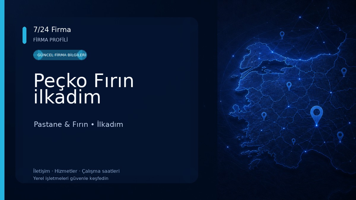 Peçko Fırın ilkadim Pastane & Fırın