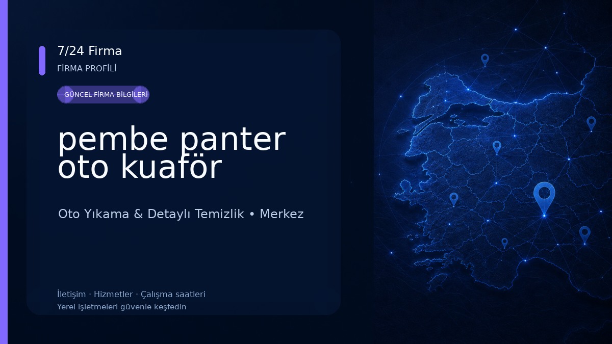 pembe panter oto kuaför Oto Yıkama & Detaylı Temizlik