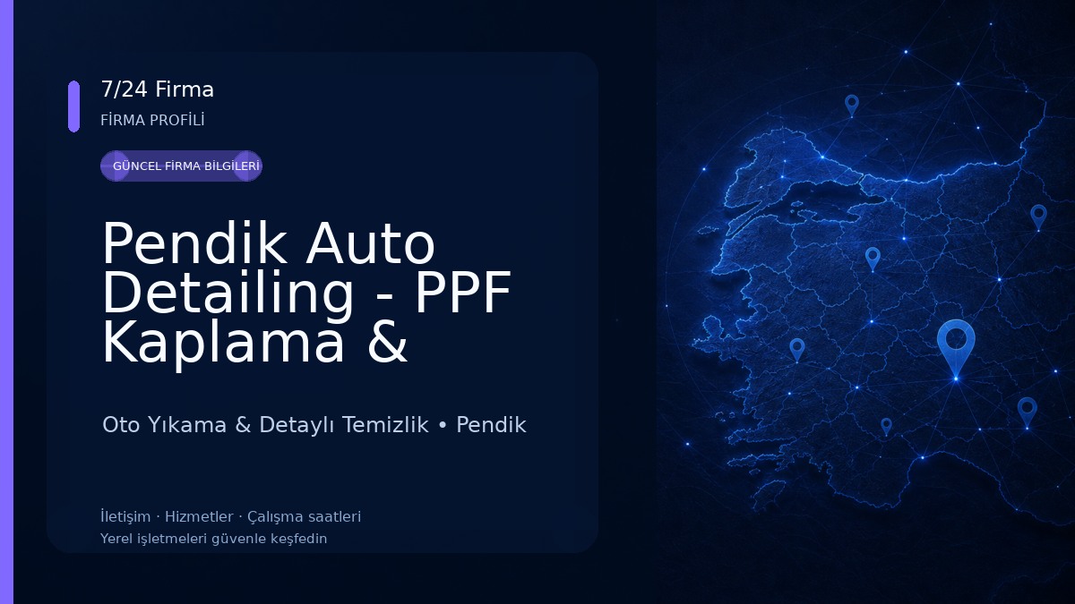 Pendik Auto Detailing - PPF Kaplama & Seramik Kaplama & Pasta Cila & Oto Kuaför & Boya Koruma & Detaylı İç Temizlik Oto Yıkama & Detaylı Temizlik
