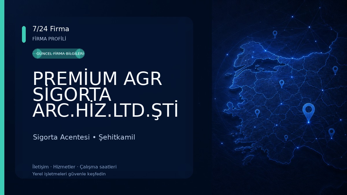 PREMİUM AGR SİGORTA ARC.HİZ.LTD.ŞTİ Sigorta Acentesi