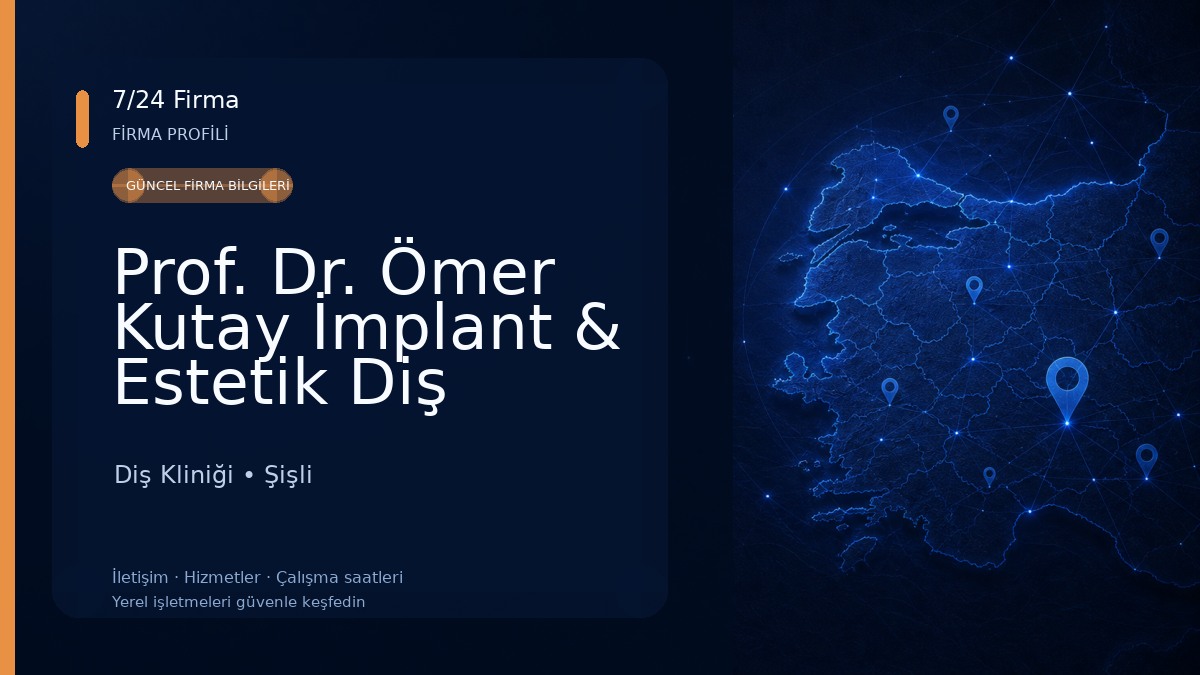 Prof. Dr. Ömer Kutay İmplant & Estetik Diş Kliniği Diş Kliniği