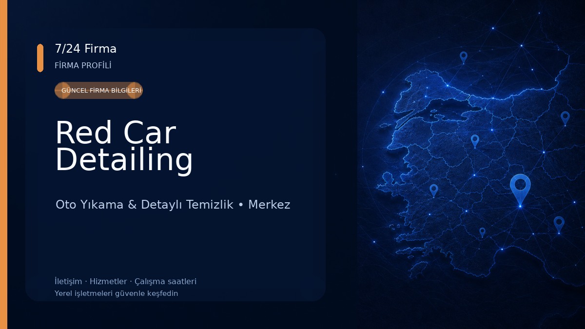 Red Car Detailing Oto Yıkama & Detaylı Temizlik