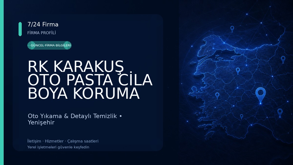 RK KARAKUŞ OTO PASTA CİLA BOYA KORUMA Oto Yıkama & Detaylı Temizlik