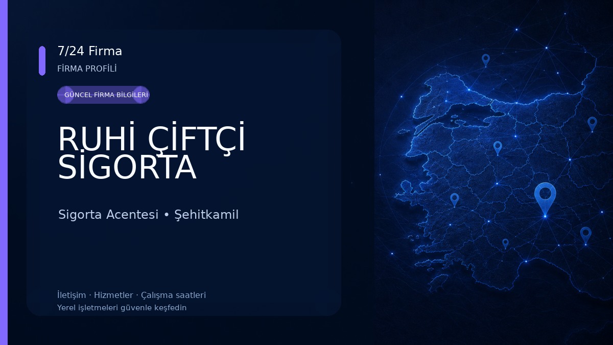 RUHİ ÇİFTÇİ SİGORTA Sigorta Acentesi