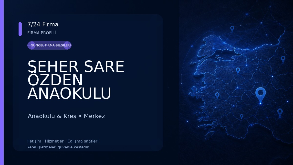 SEHER SARE ÖZDEN ANAOKULU Anaokulu & Kreş