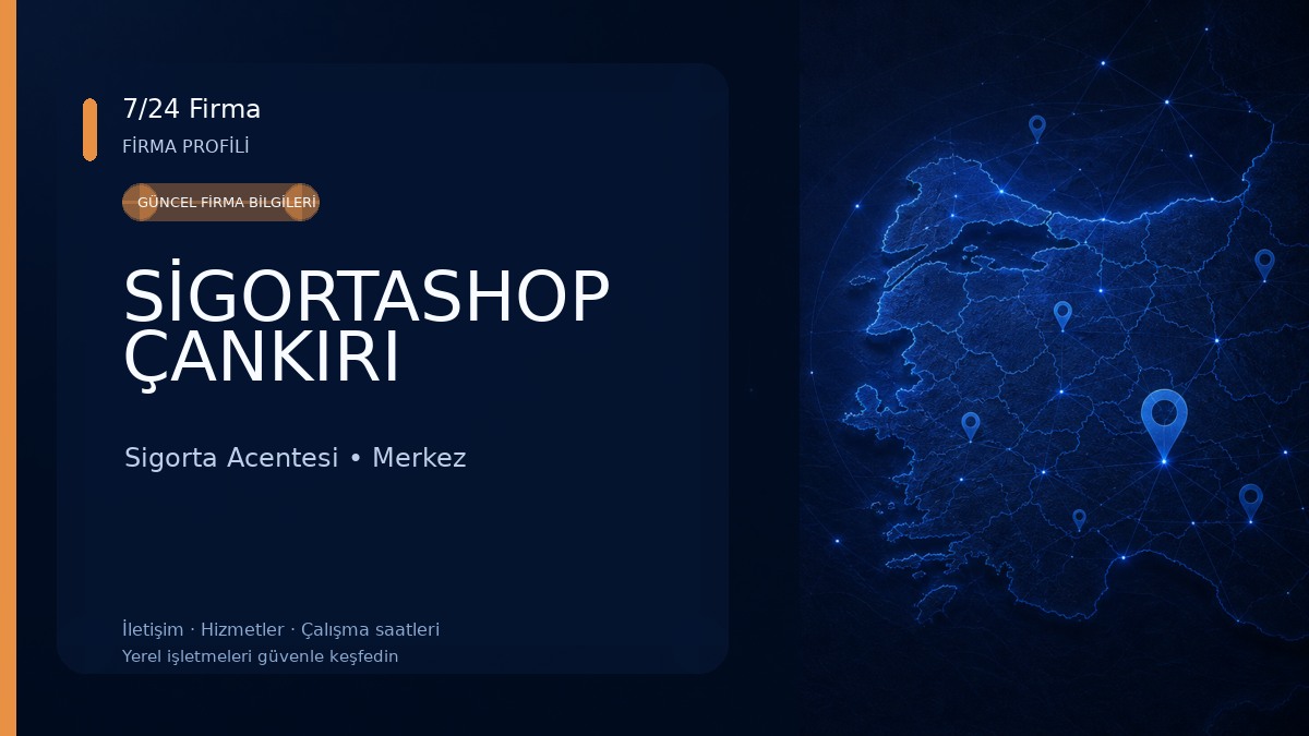 SİGORTASHOP ÇANKIRI Sigorta Acentesi