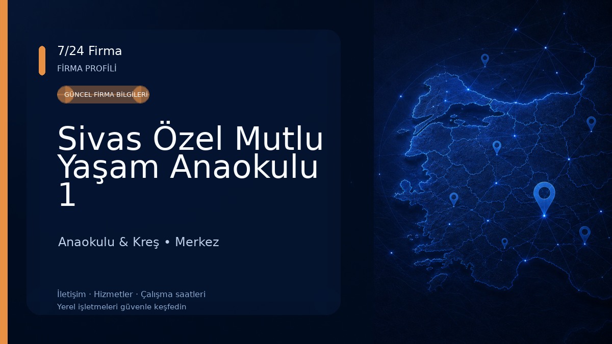 Sivas Özel Mutlu Yaşam Anaokulu 1 