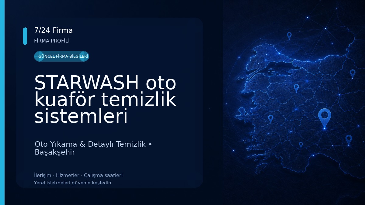 STARWASH oto kuaför temizlik sistemleri