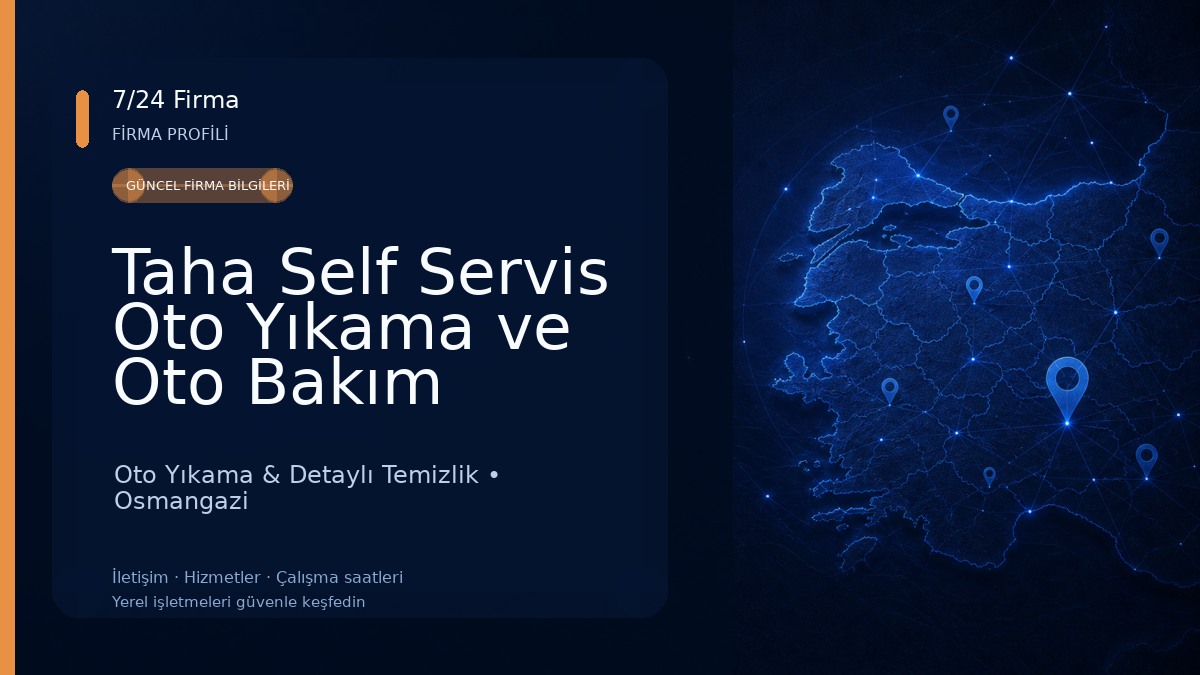 Taha Self Servis Oto Yıkama ve Oto Bakım Ürünleri Toptan Satış Noktası Oto Yıkama & Detaylı Temizlik