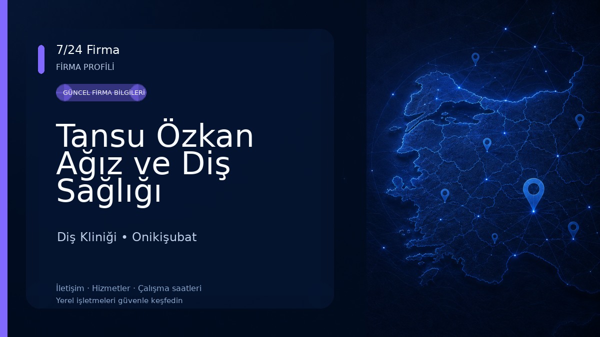 Tansu Özkan Ağız ve Diş Sağlığı Polikliniği Diş Kliniği