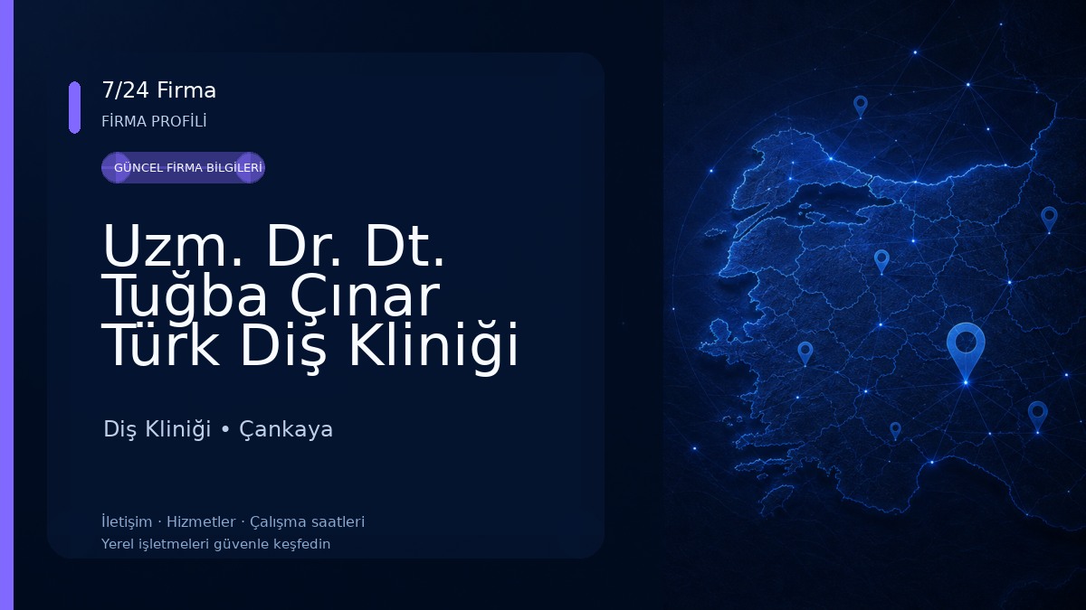 Uzm. Dr. Dt. Tuğba Çınar Türk Diş Kliniği /Sedasyonla Diş Tedavisi/Ankara Çocuk Diş Doktoru Diş Kliniği