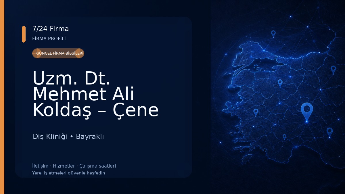 Uzm. Dt. Mehmet Ali Koldaş – Çene Cerrahı & 20'lik Diş Çekimi Diş Kliniği