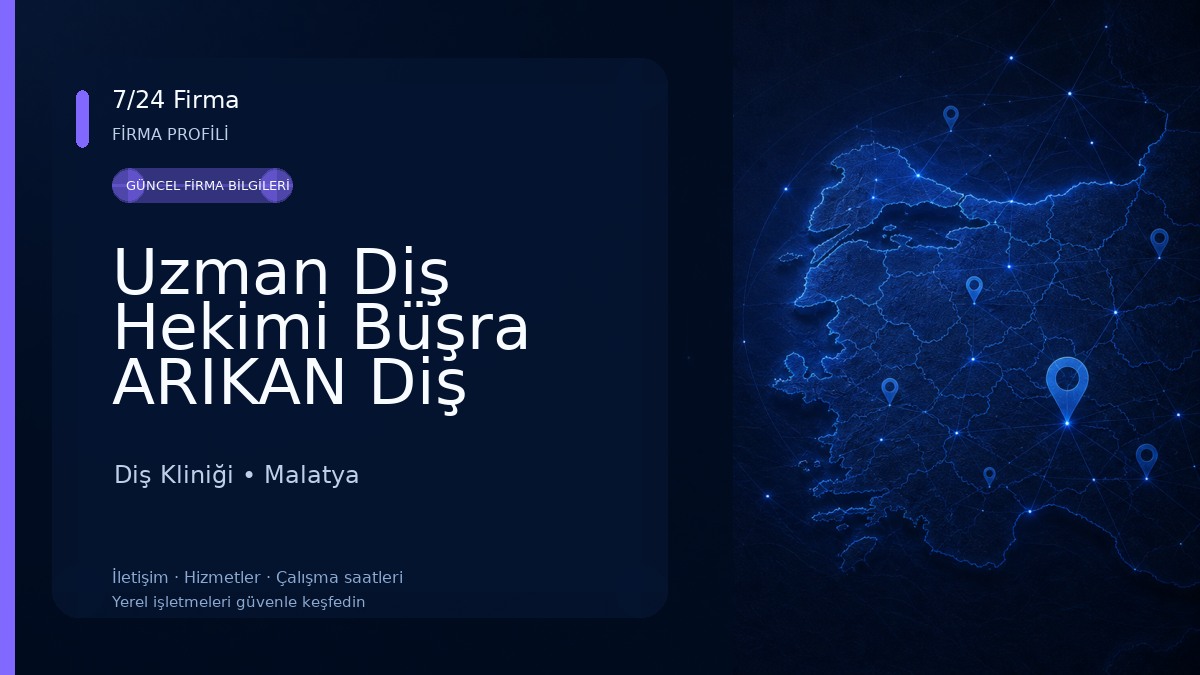 Uzman Diş Hekimi Büşra ARIKAN Diş Kliniği Diş Kliniği
