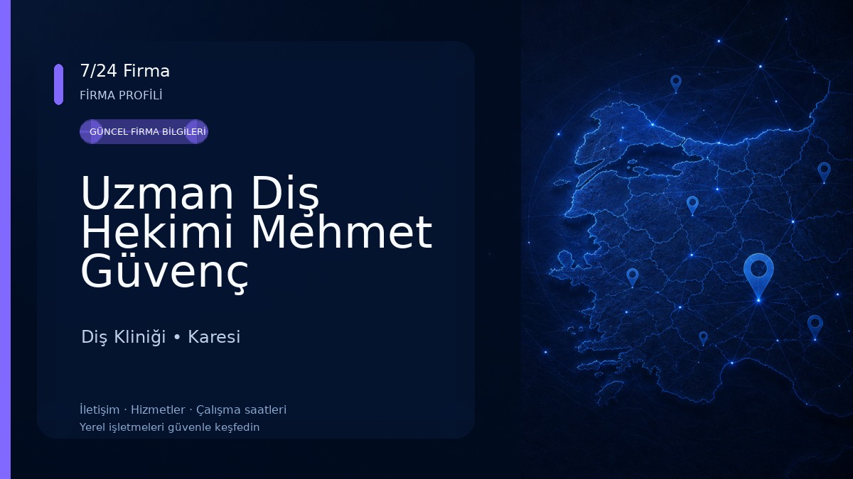 Uzman Diş Hekimi Mehmet Güvenç Balıkesir Özel Diş Kliniği-Lamina-Zirkonyum-İmplant-Beyazlatma-Estetik ve Kozmetik Diş Hekimi