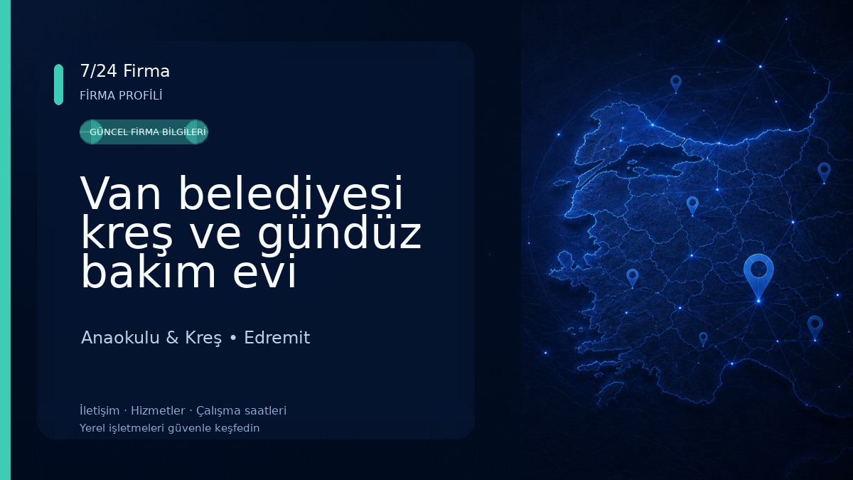 Van belediyesi kreş ve gündüz bakım evi Anaokulu & Kreş